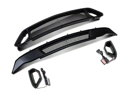 RTR UPPER & LOWER GRILLE W/ LED ACCENT VENT LIGHTS (18-23 MUSTANG - GT & ECOBOOST)